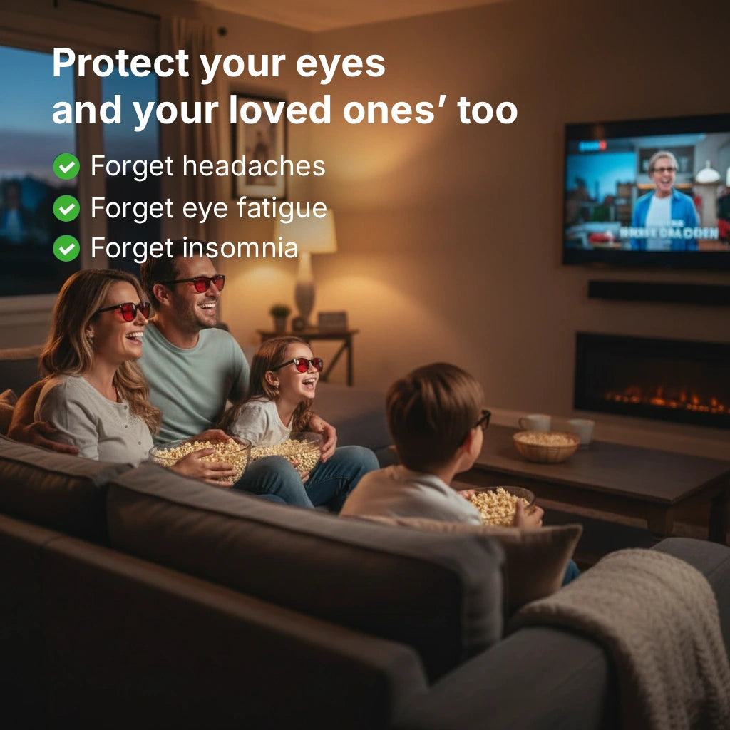 Lunhari® Unisex Red Lens Blue Light