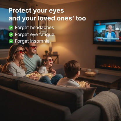 Lunhari® Unisex Red Lens Blue Light