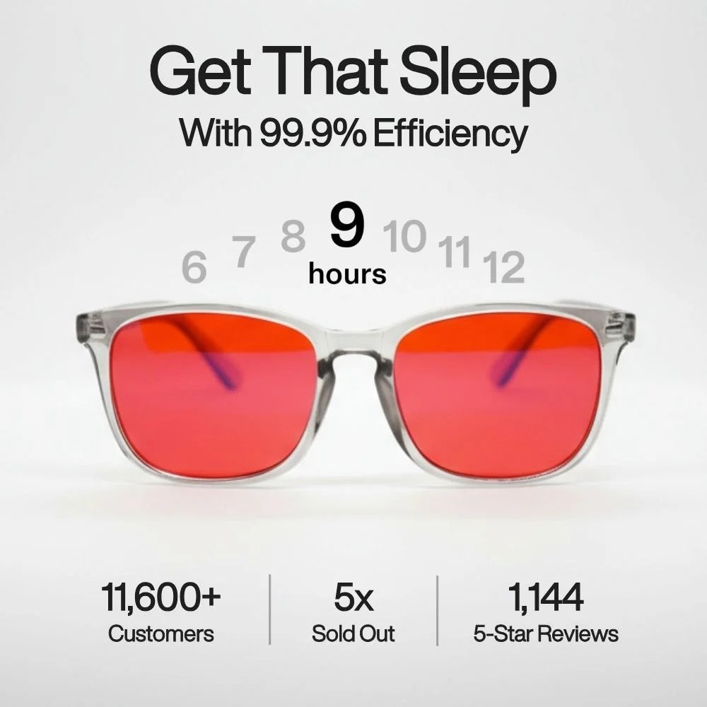 Lunhari® Unisex Red Lens Blue Light