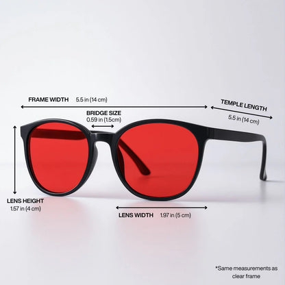 Lunhari® Unisex Red Lens Blue Light