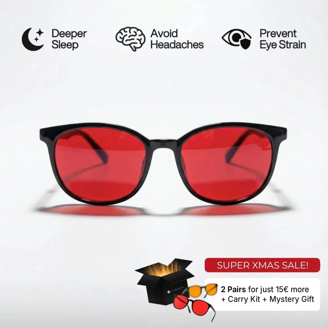 Lunhari® Unisex Red Lens Blue Light